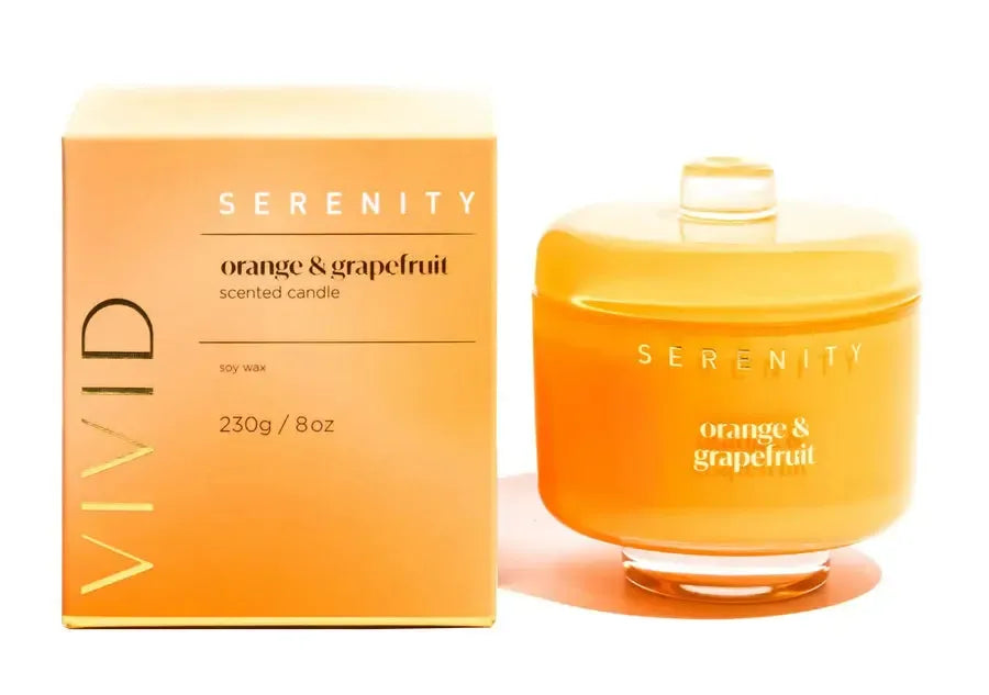 Orange & Grapefruit 230g Candle-Candles & Fragrances-Serenity-The Bay Room