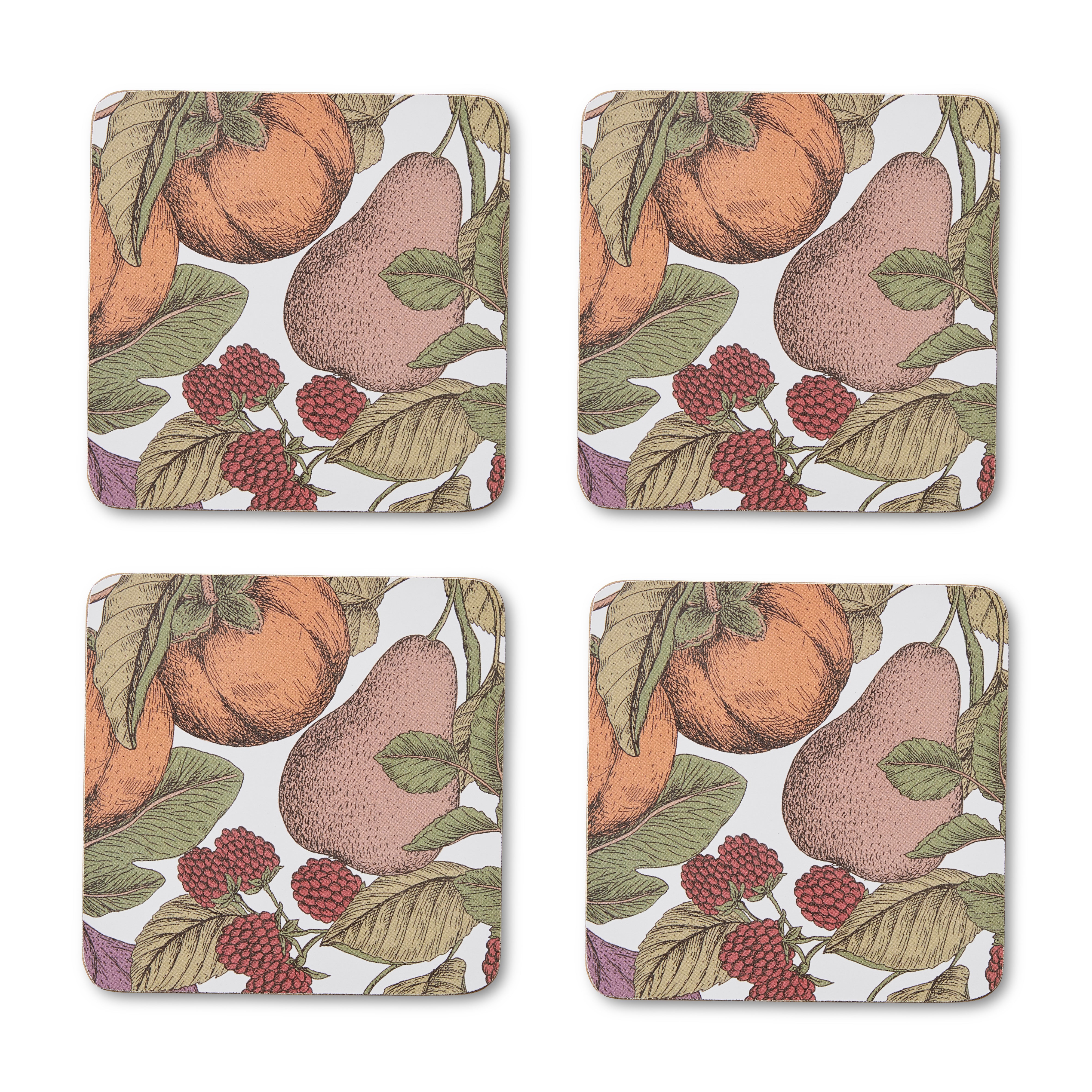 Orchard Square Coaster Set 4-Dining & Entertaining-Madras Link-The Bay Room