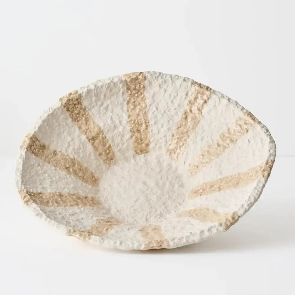 Oreio Bowl Sand 32x28x8cm-Decor Items-Floral Interiors-The Bay Room