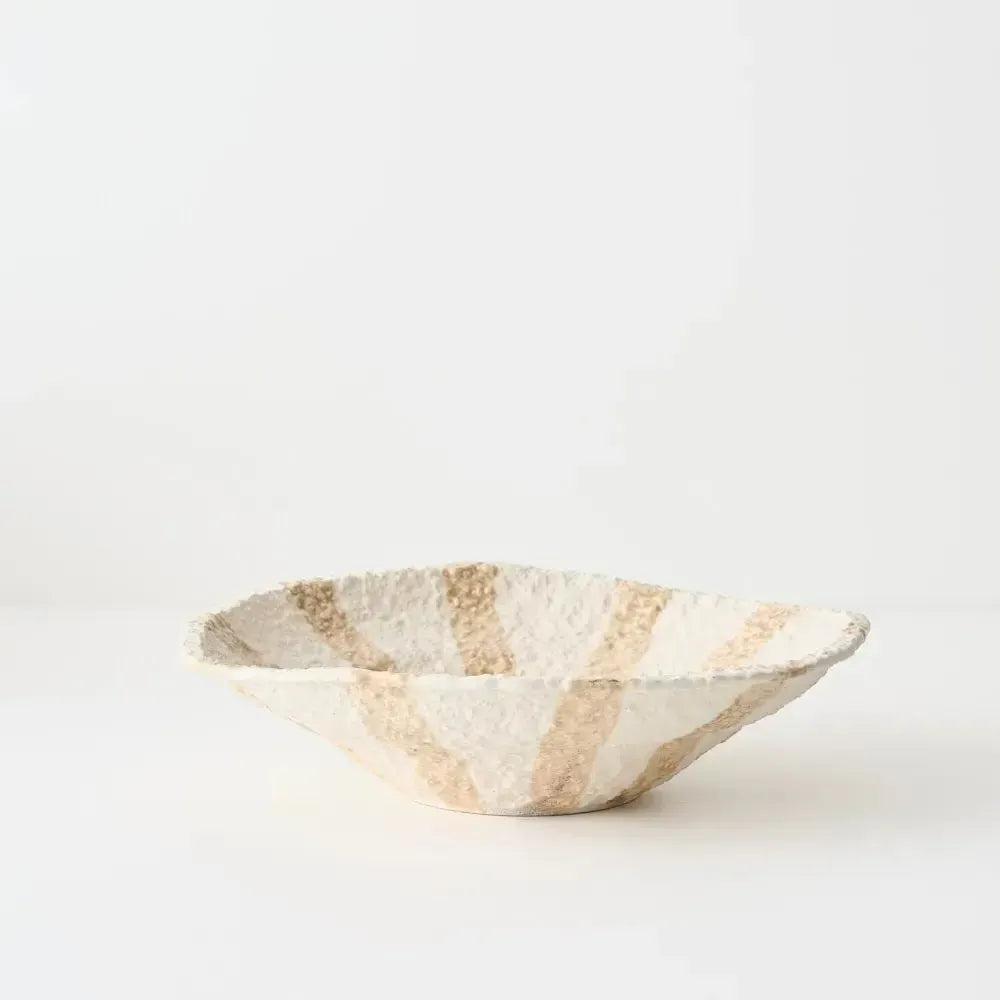 Oreio Bowl Sand 32x28x8cm-Decor Items-Floral Interiors-The Bay Room