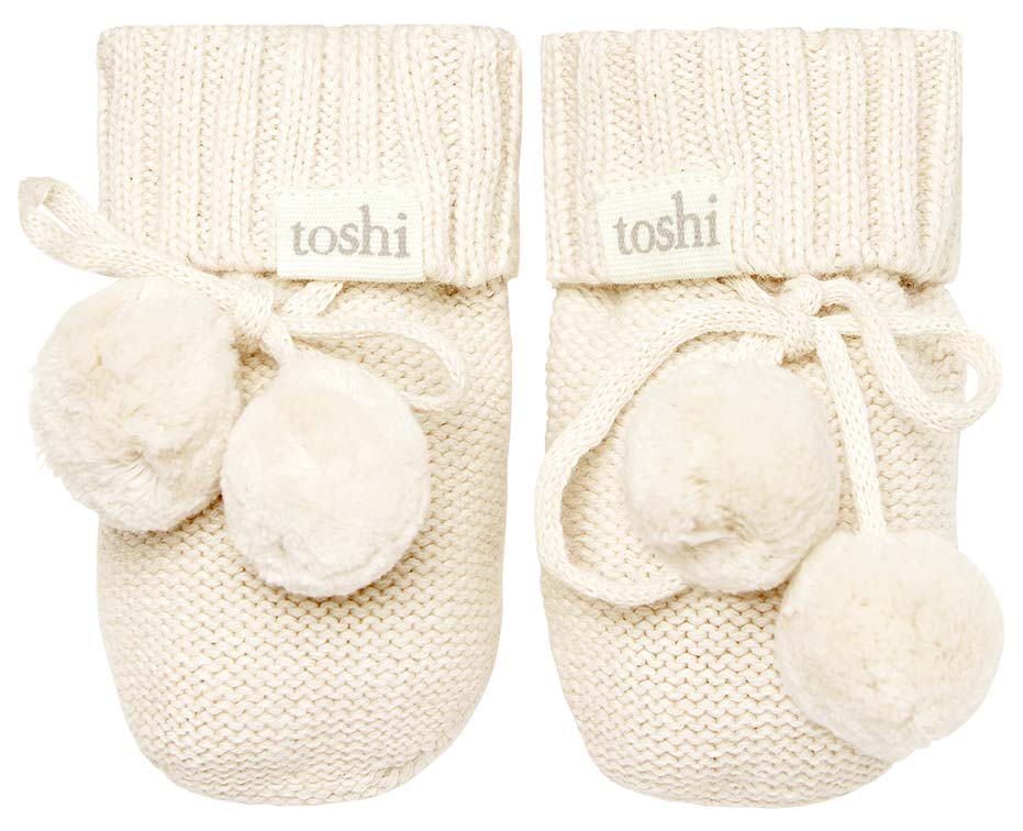 Organic Booties Marley Cream-Clothing & Accessories-Toshi-000-The Bay Room