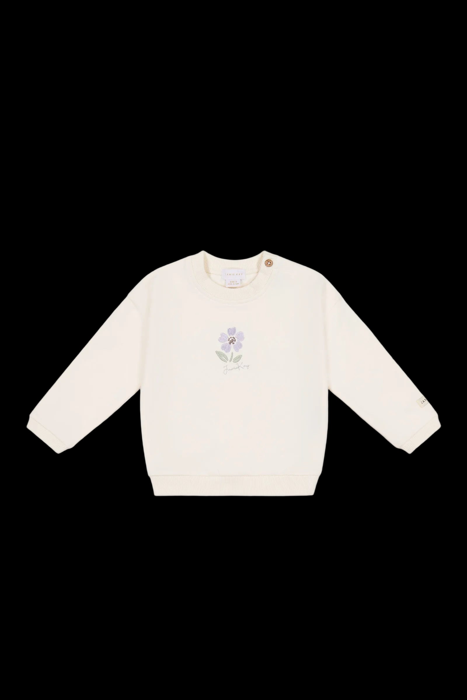 Organic Cotton Bobbie Sweatshirt - Parchment Lola-Clothing & Accessories-Jamie Kay-The Bay Room
