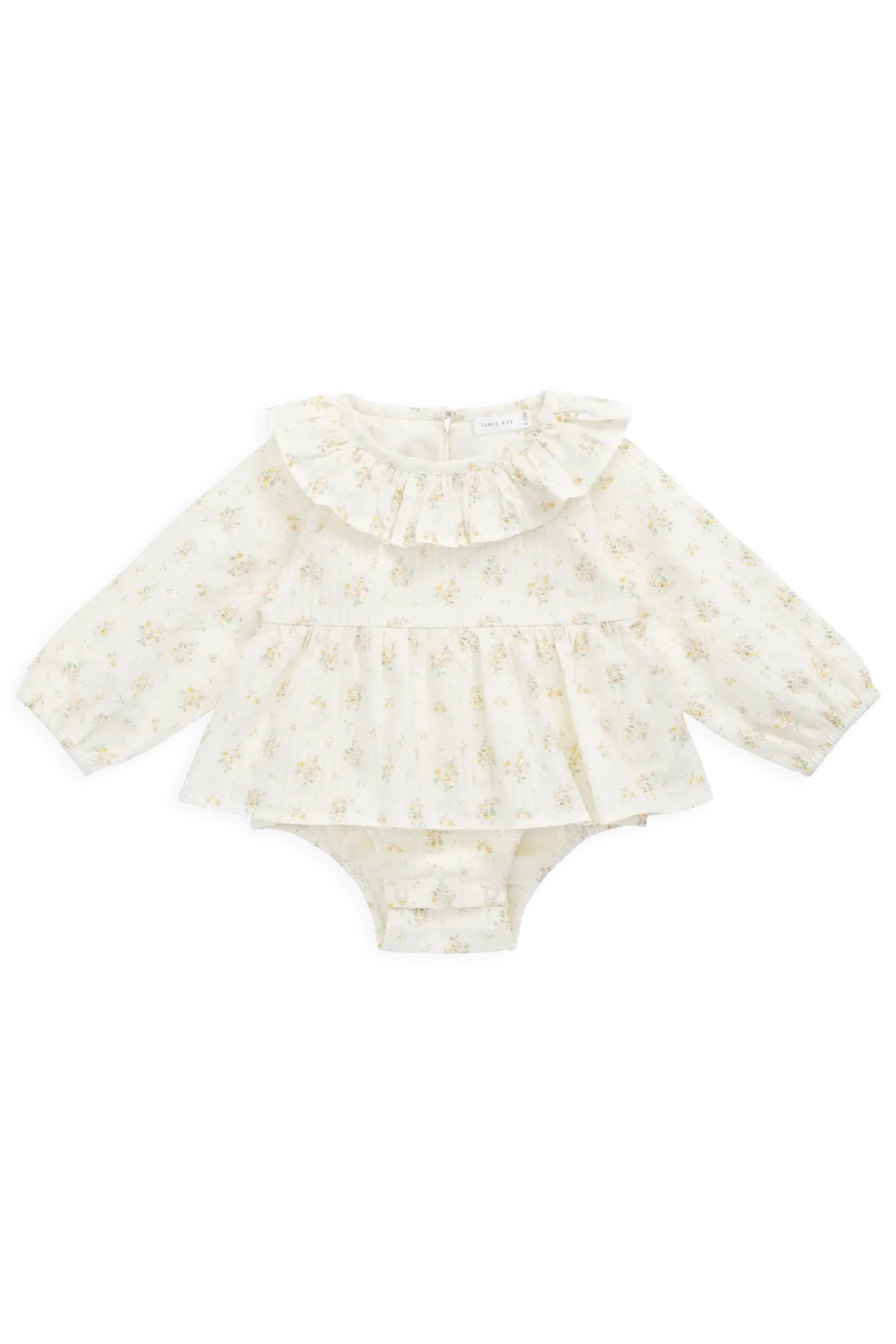 Organic Cotton Cecil Playsuit - Justine Parchment-Clothing & Accessories-Jamie Kay-The Bay Room