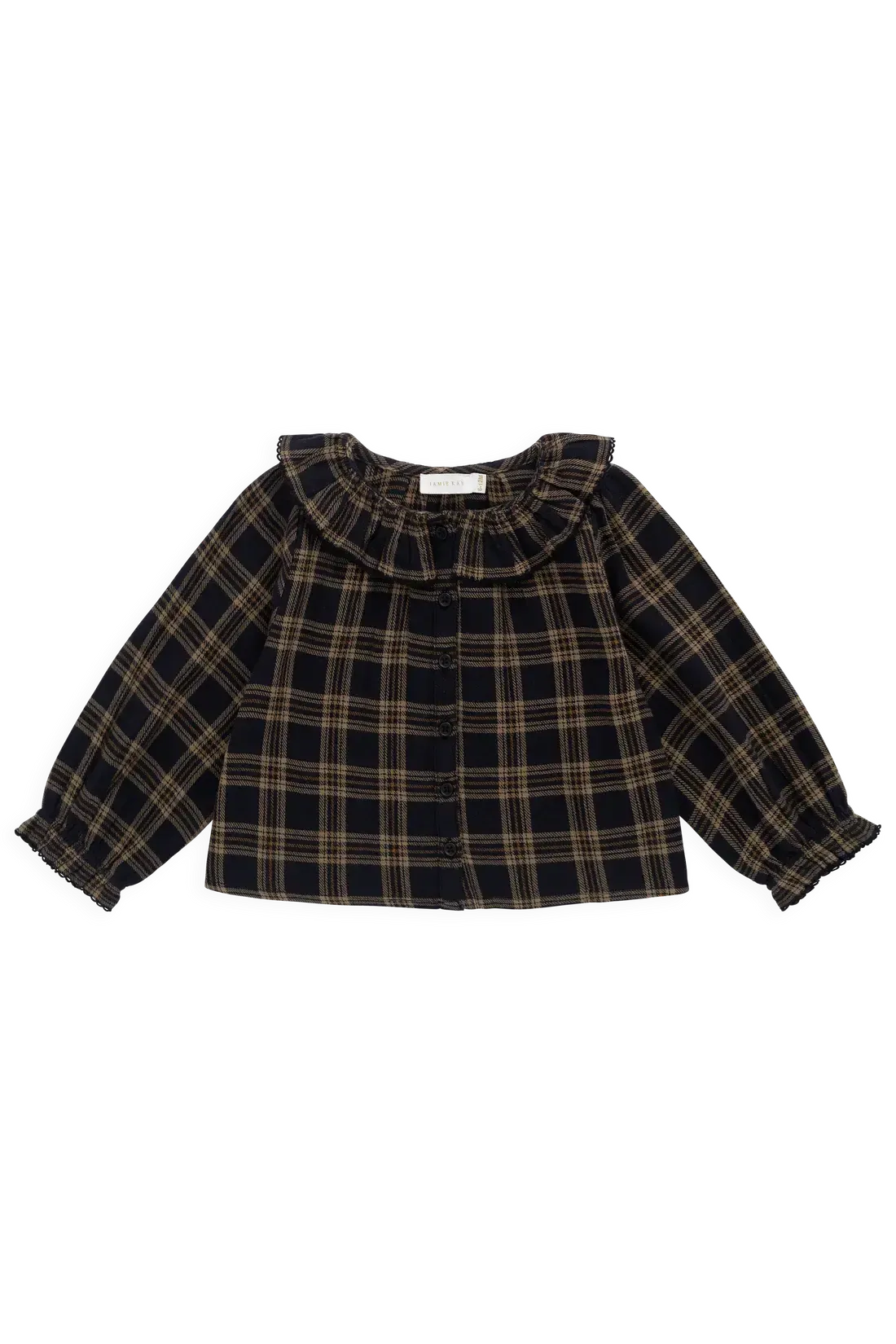 Organic Cotton Cecile Top - Woodland Check-Clothing & Accessories-Jamie Kay-The Bay Room