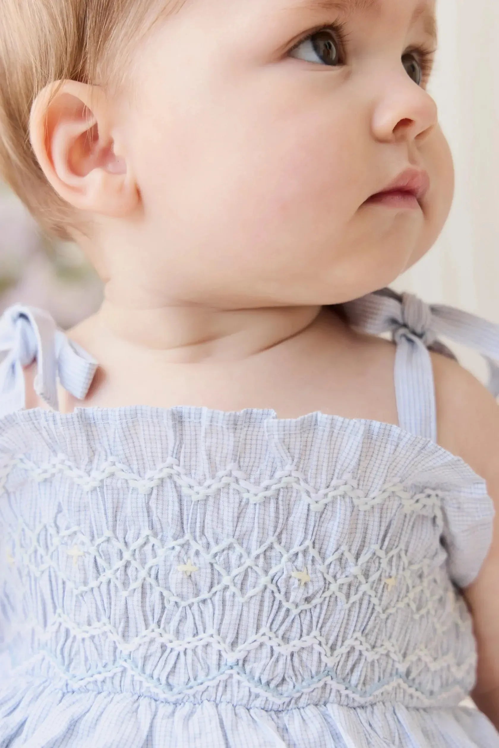 Organic Cotton Desiree Playsuit - Petite Check-Clothing & Accessories-Jamie Kay-The Bay Room