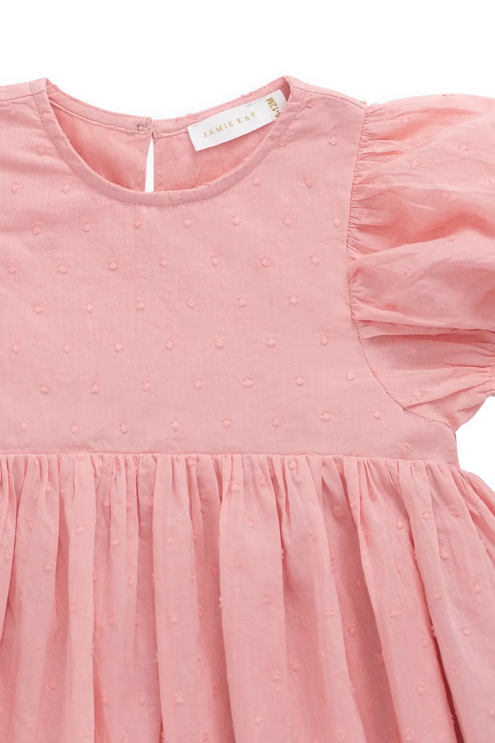 Organic Cotton Frannie Dress - Swiss Pink-Clothing & Accessories-Jamie Kay-The Bay Room