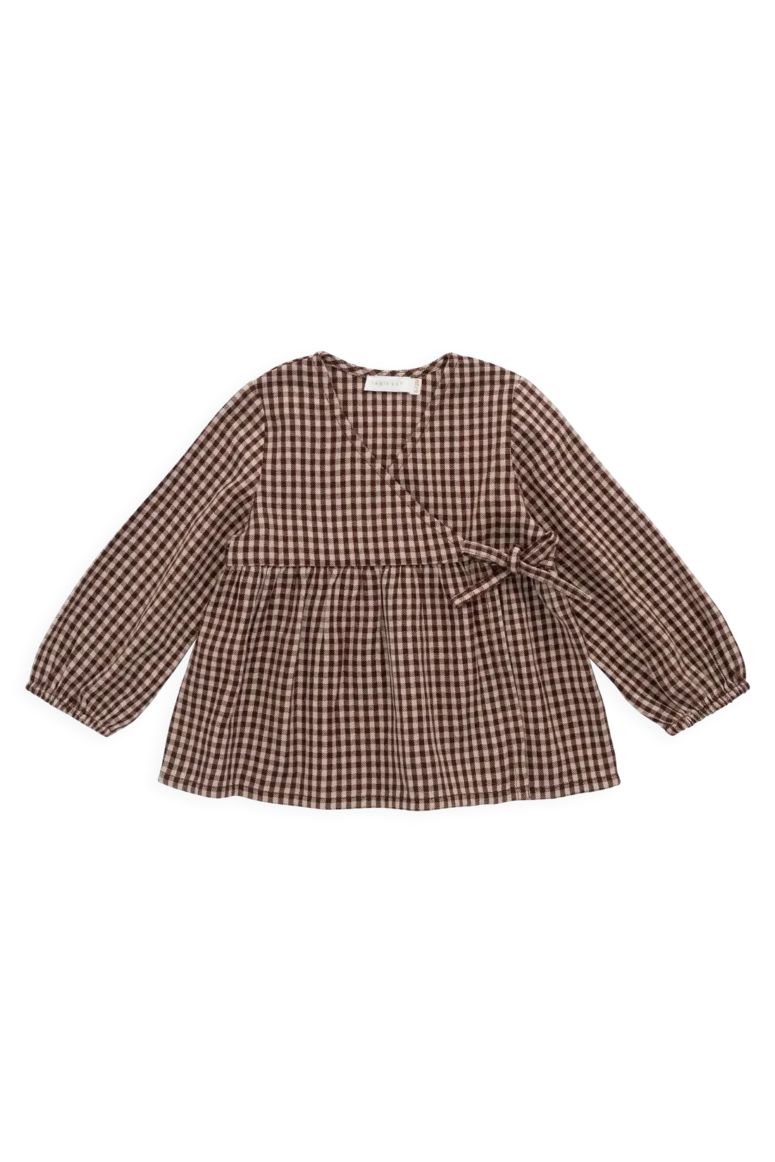Organic Cotton Imani Blouse - Cinnamon Gingham-Clothing & Accessories-Jamie Kay-The Bay Room