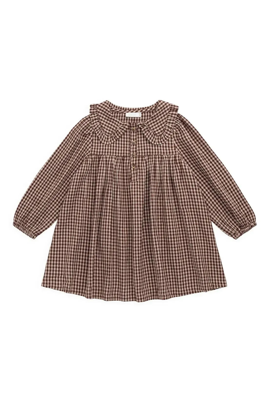 Organic Cotton Ira Dress - Cinnamon Gingham-Clothing & Accessories-Jamie Kay-The Bay Room