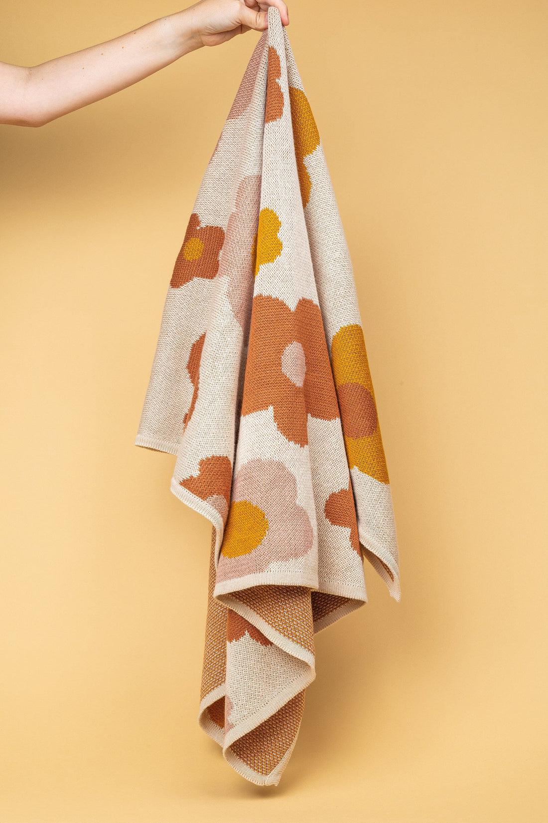 Organic Cotton Knitted Bloom Blanket-Nursery & Nurture-Kiin-The Bay Room
