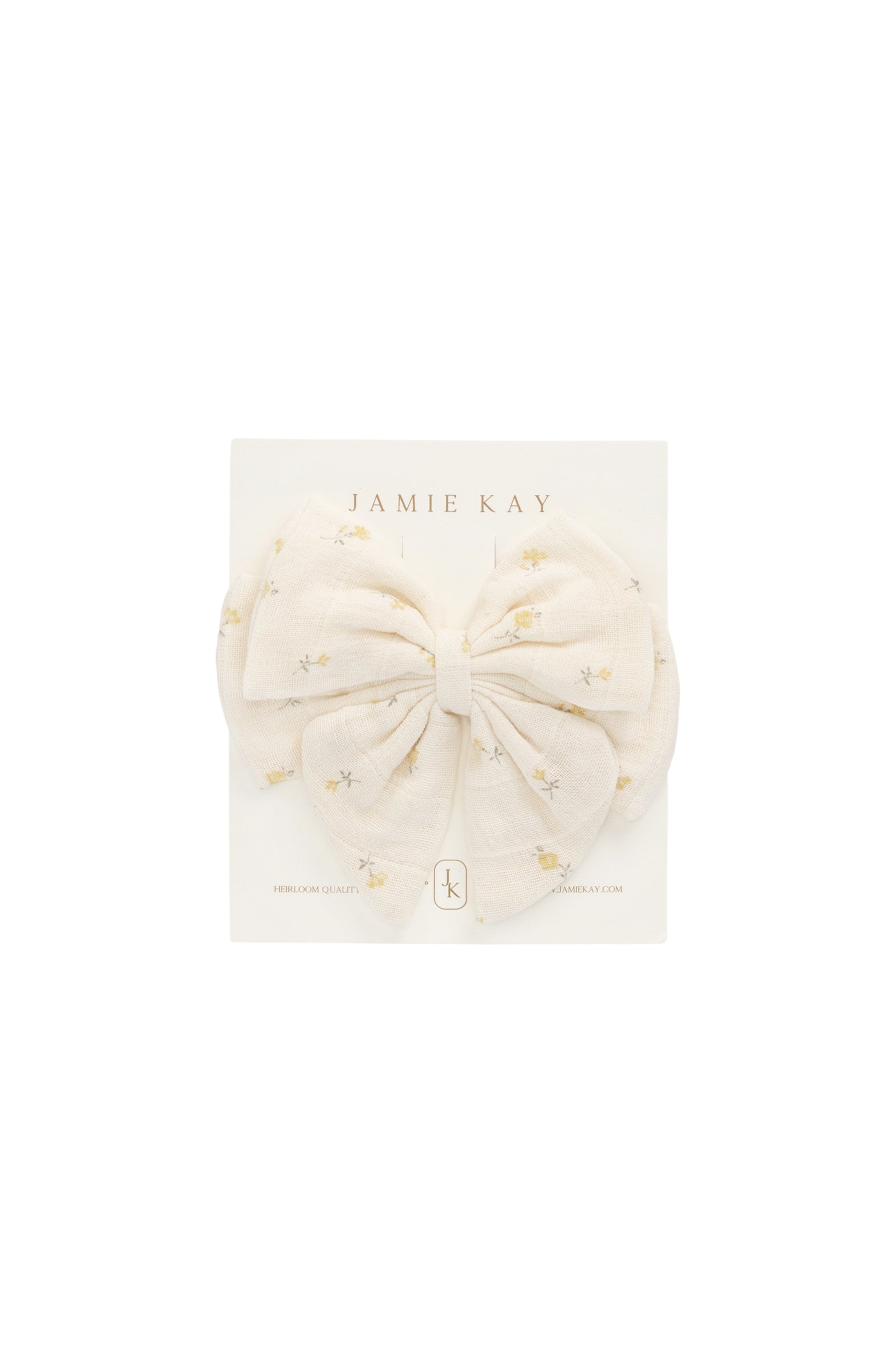 Organic Cotton Muslin Annalise Bow - Vintage Ditsy-Clothing & Accessories-Jamie Kay-The Bay Room