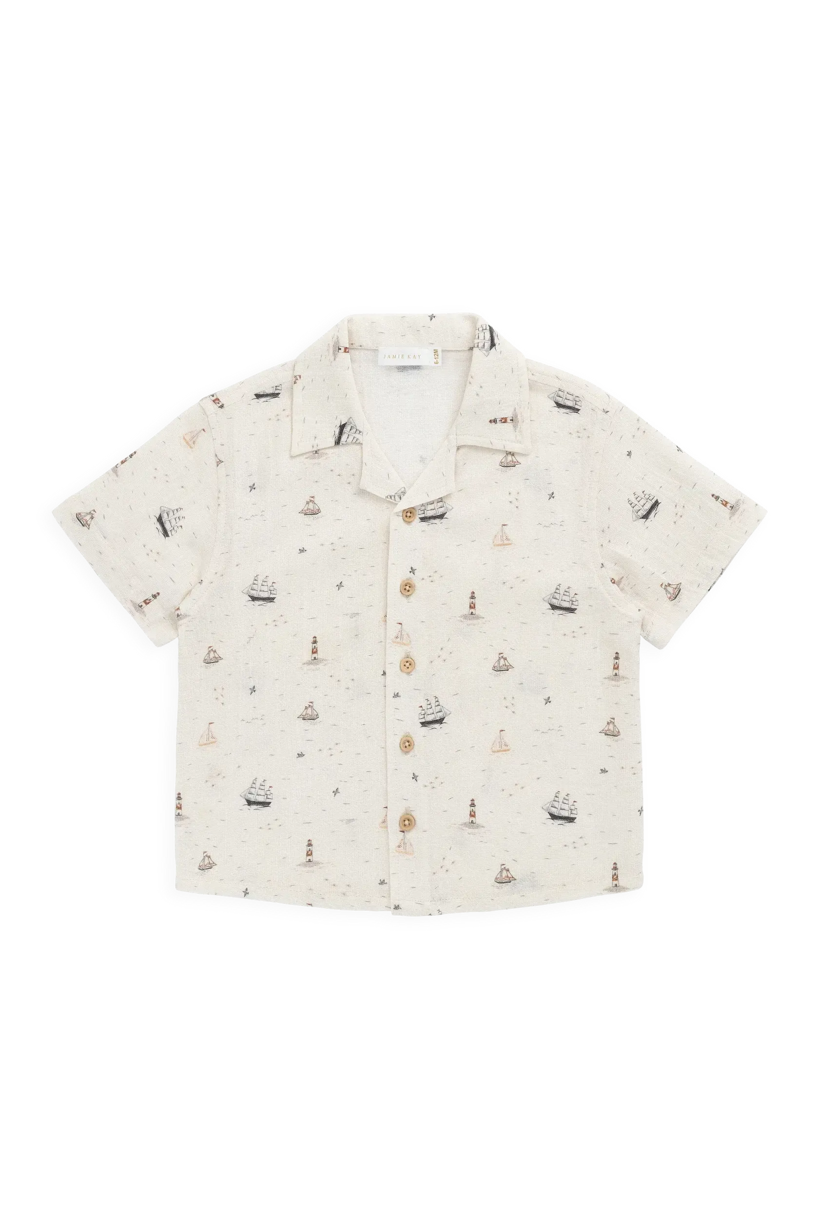 Organic Cotton Silas Shirt - Sailing Day-Clothing & Accessories-Jamie Kay-The Bay Room