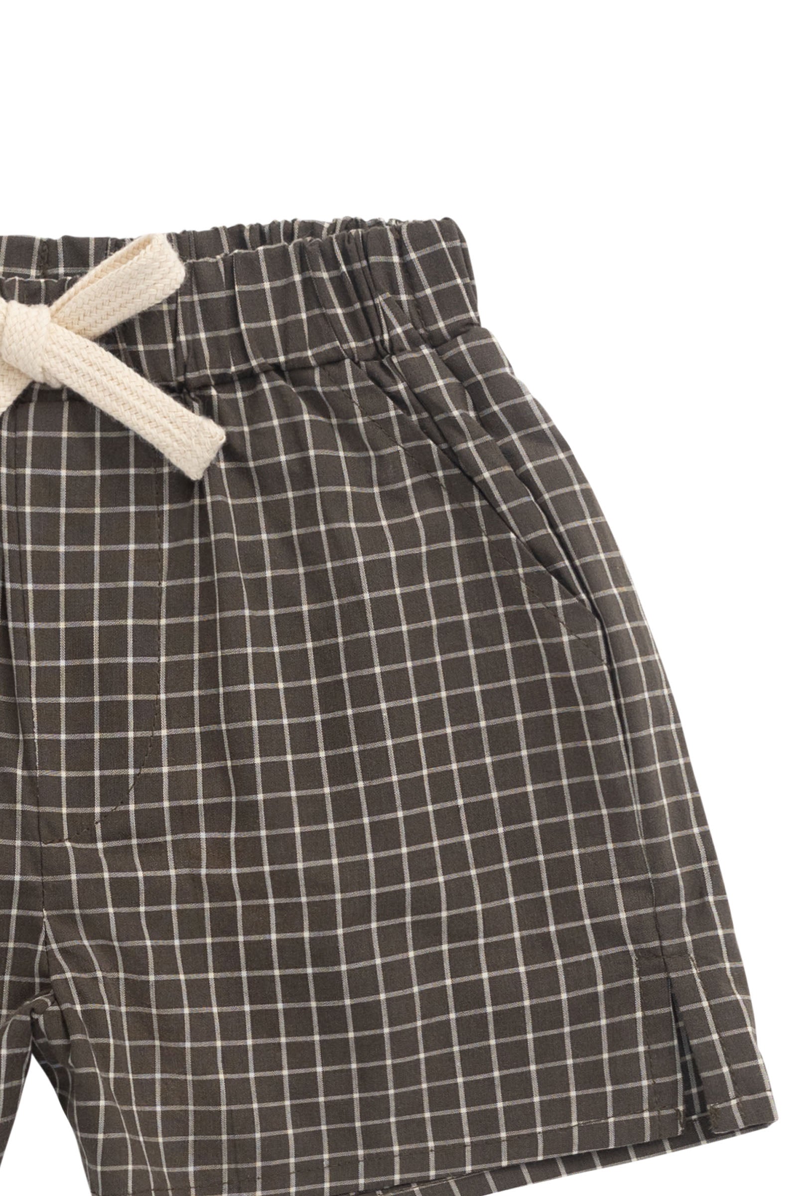 Organic Cotton Silas Short - Coffee Grid-Clothing & Accessories-Jamie Kay-The Bay Room