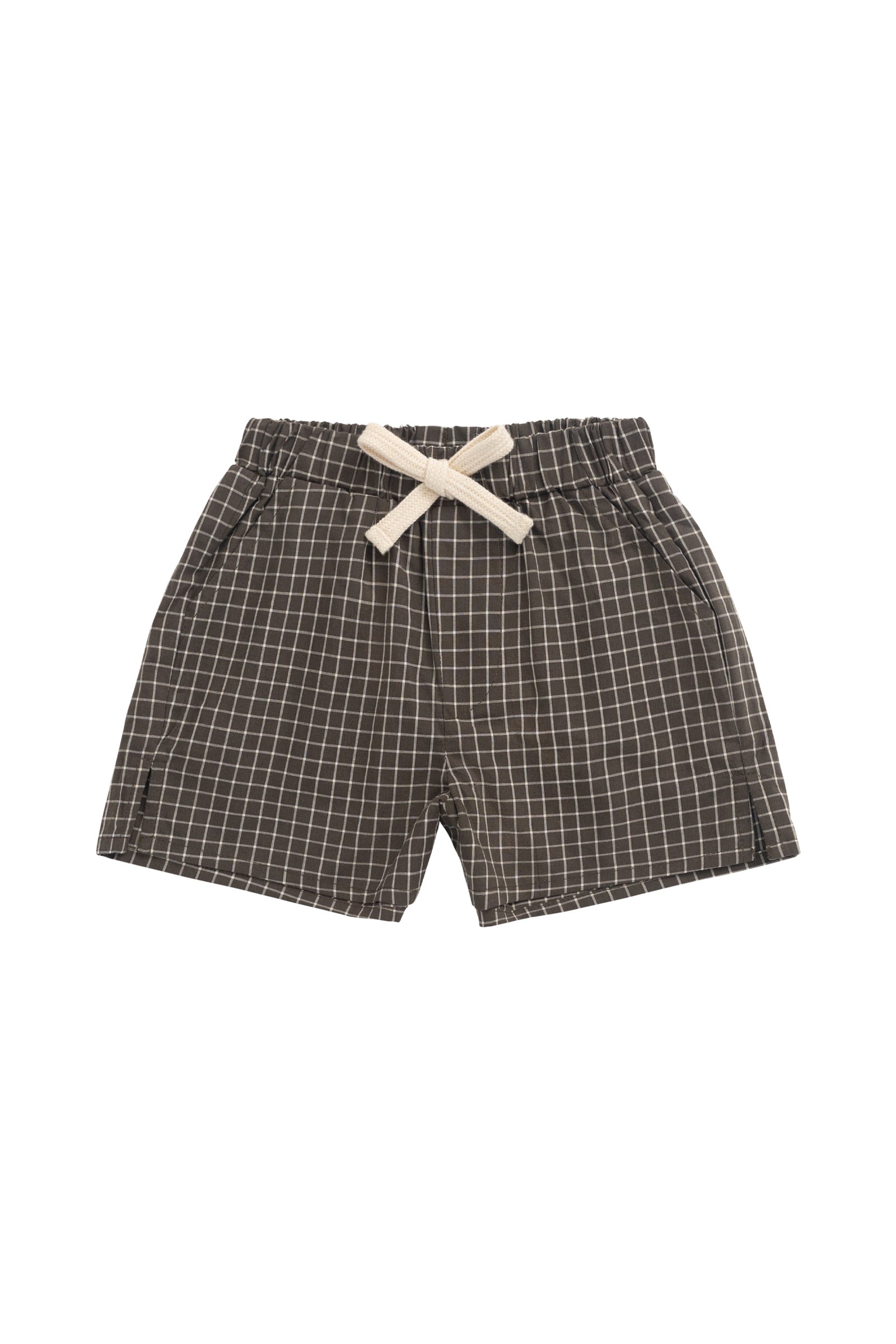 Organic Cotton Silas Short - Coffee Grid-Clothing & Accessories-Jamie Kay-The Bay Room