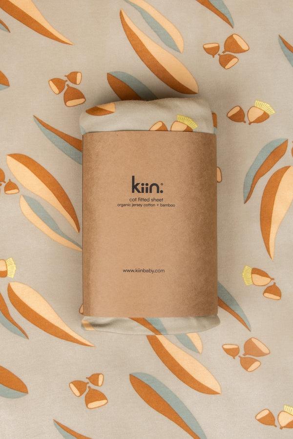 Organic Fitted Sheet - Cot - Asst Colours-Nursery & Nurture-Kiin-Eucalypt-The Bay Room