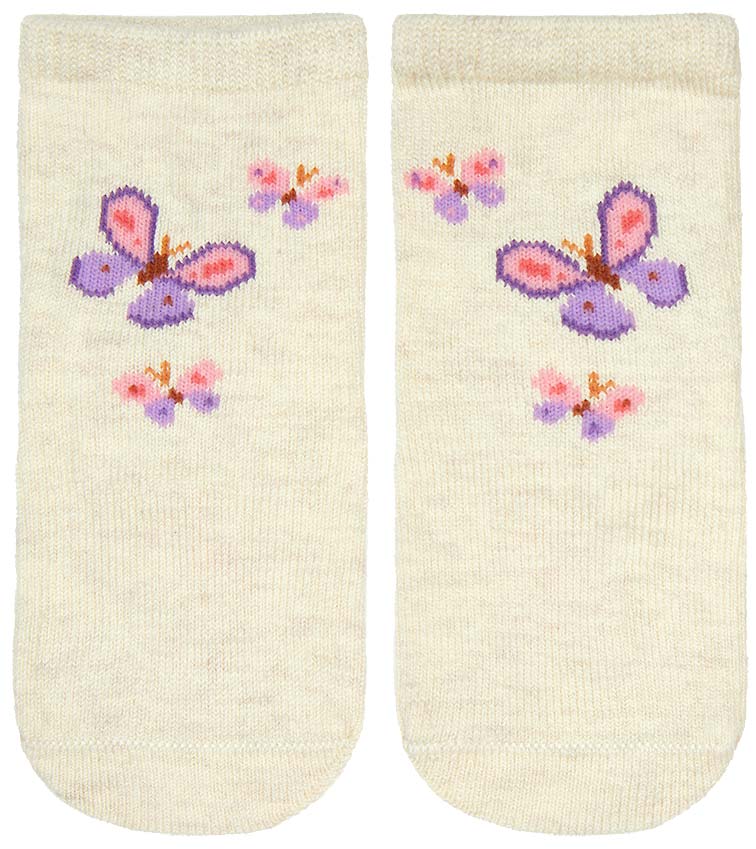 Organic Socks Ankle Jacquard - Butterfly Bliss-Shoes & Socks-Toshi-The Bay Room
