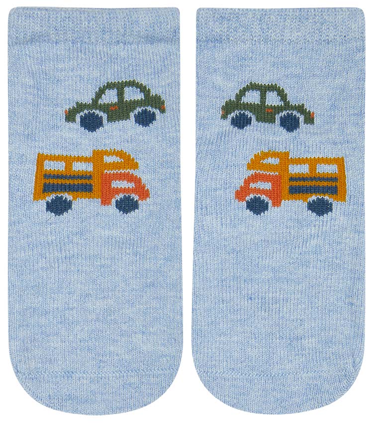 Organic Socks Ankle Jacquard - Road Trip-Shoes & Socks-Toshi-The Bay Room
