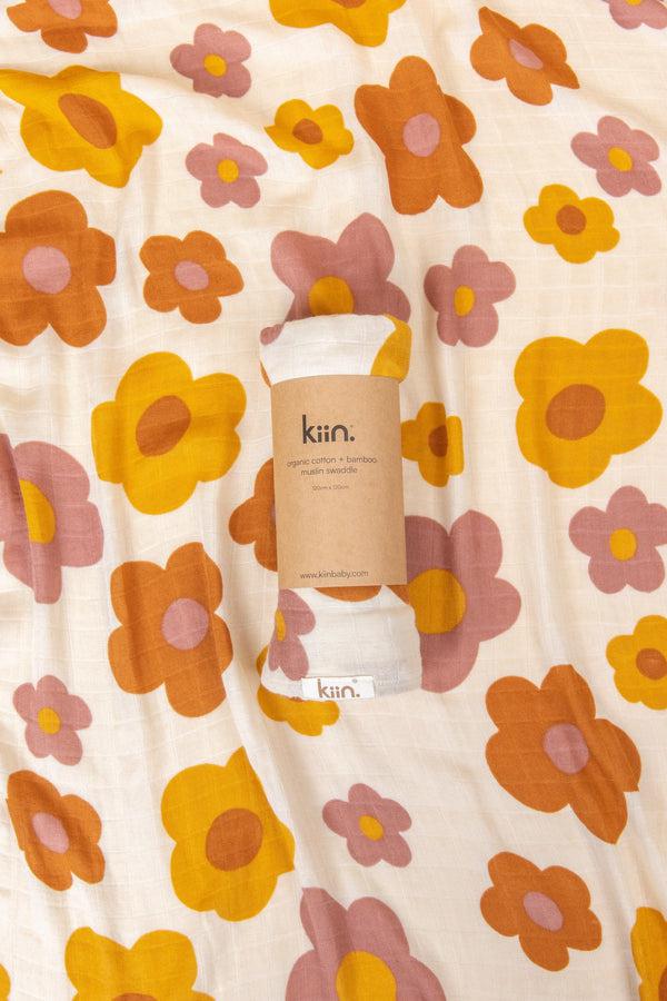 Organic Swaddle - Bloom-Nursery & Nurture-Kiin-The Bay Room