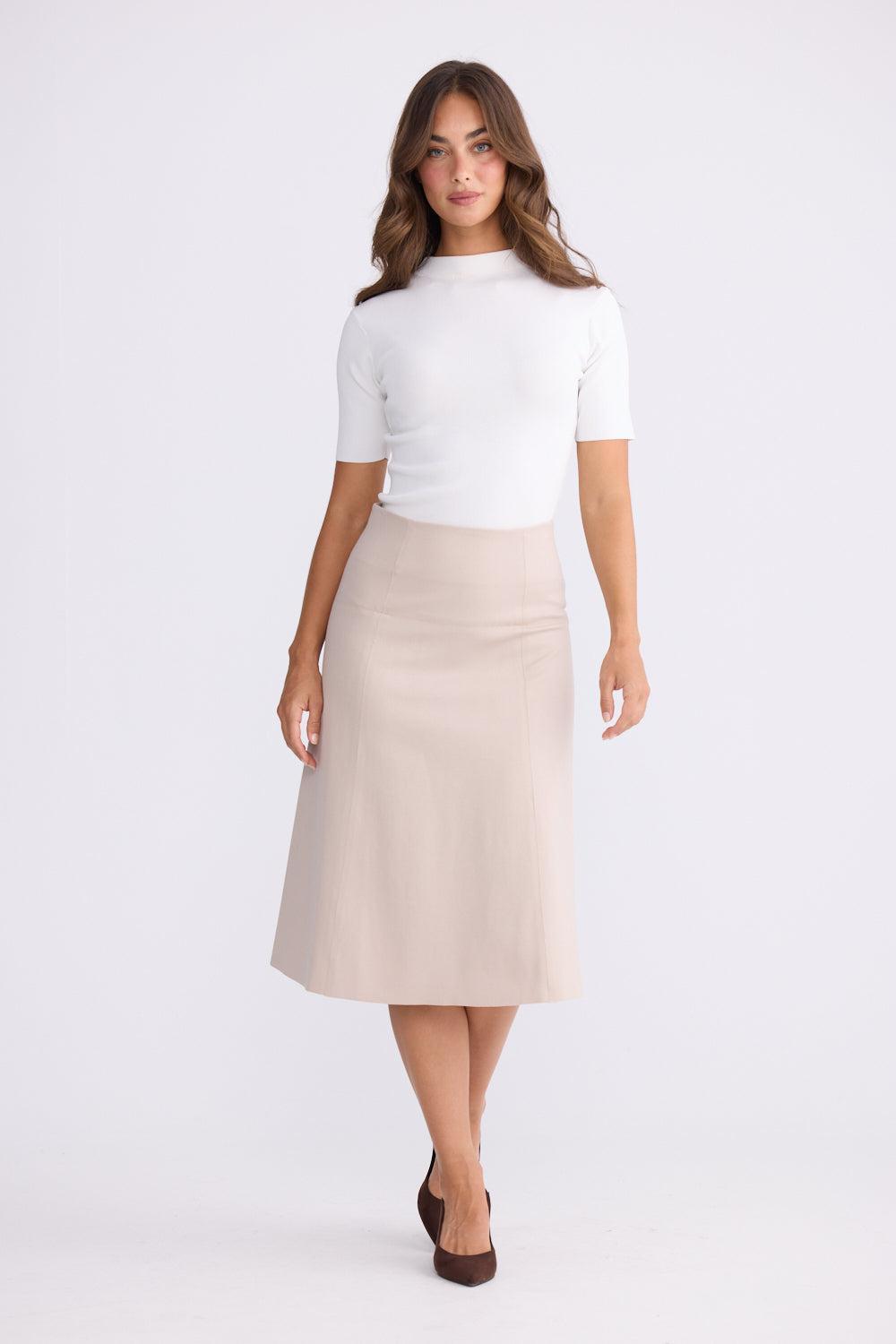 Oriane Skirt - Oat-Skirts-Brave & True-The Bay Room