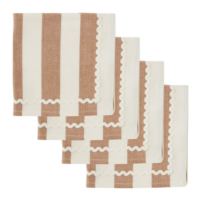 Orla Set 4 Cotton Napkins Terra-Dining & Entertaining-Coast To Coast Home-The Bay Room