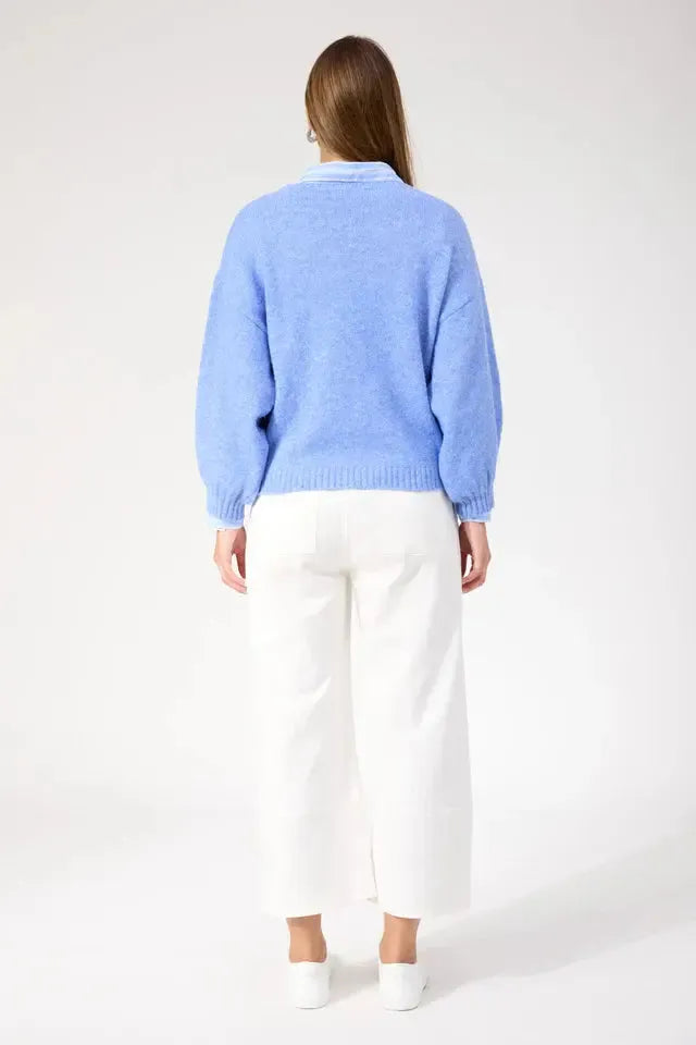 Ottawa Jumper - Blue-Knitwear & Jumpers-Haven-The Bay Room