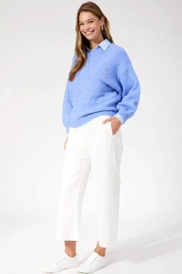 Ottawa Jumper - Blue-Knitwear & Jumpers-Haven-The Bay Room