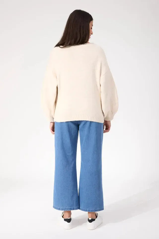 Ottawa Jumper - Natural-Knitwear & Jumpers-Haven-The Bay Room