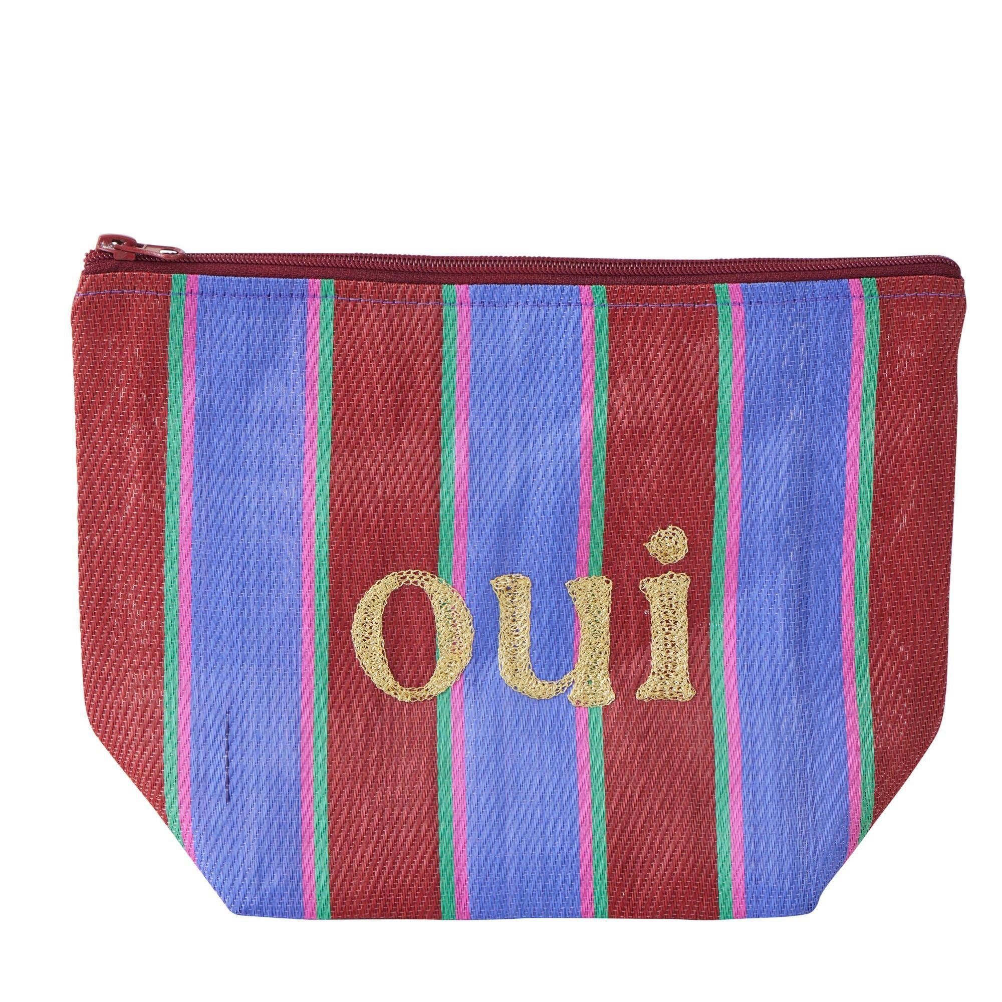 Oui Recycled Pouch 30x10x19cm Multi-Travel & Outdoors-Coast To Coast Home-The Bay Room