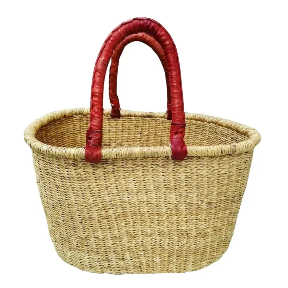 Oval Basket Natural-Bags & Clutches-Jungle Direct-The Bay Room