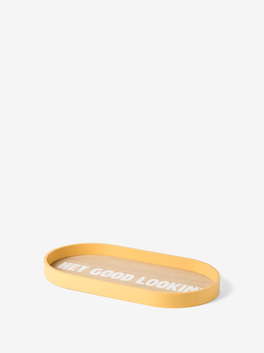 Oval Tray Sunnie Yellow-Dining & Entertaining-Hottie-The Bay Room