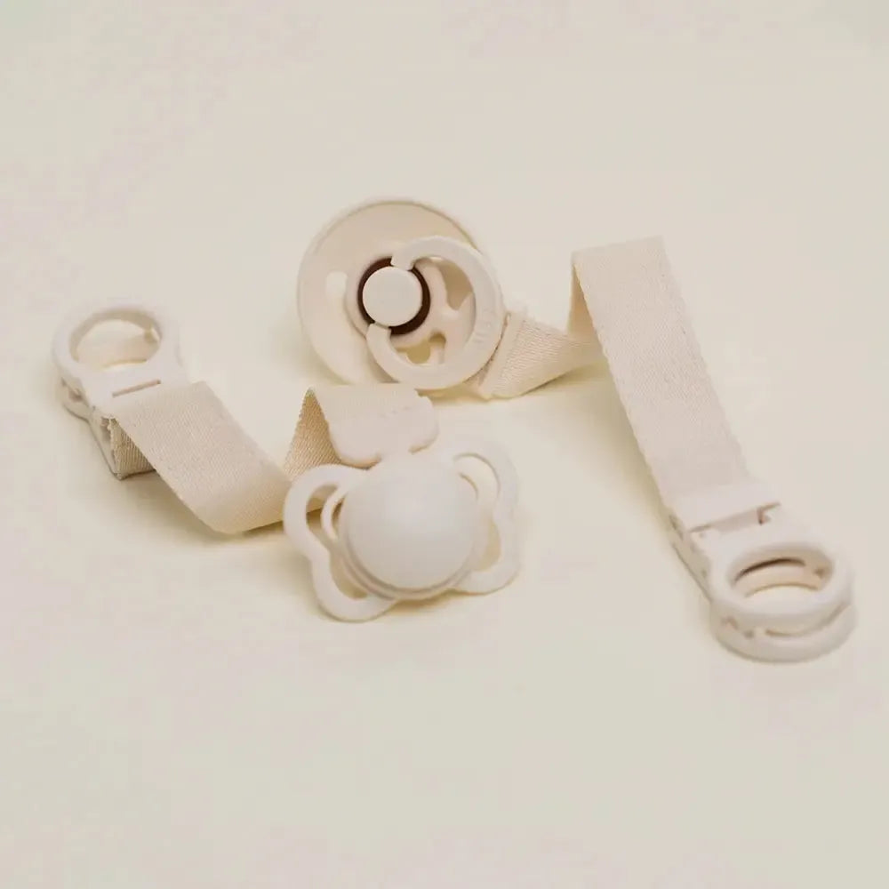 Pacifier Clip Loop - Ivory-Nursery & Nurture-BIBS-The Bay Room