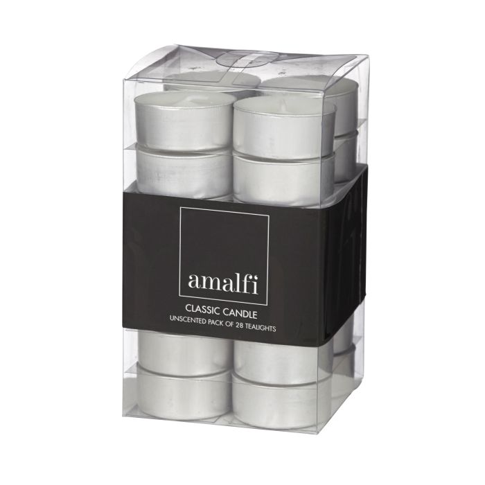 Pack of 28 Tealight Candles-Candles & Fragrances-Amalfi-The Bay Room