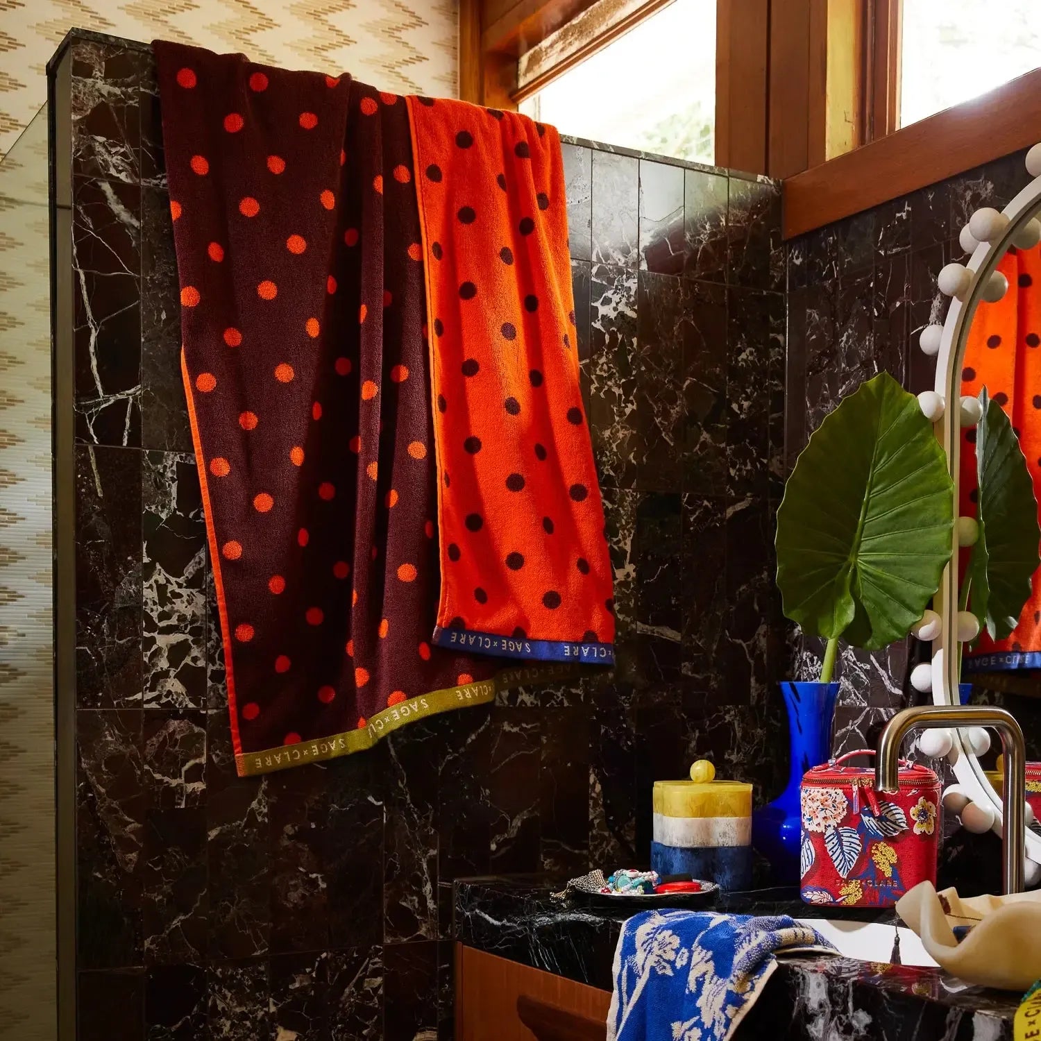 Paige Bath Sheet - Orangerie-Soft Furnishings-Sage & Clare-The Bay Room