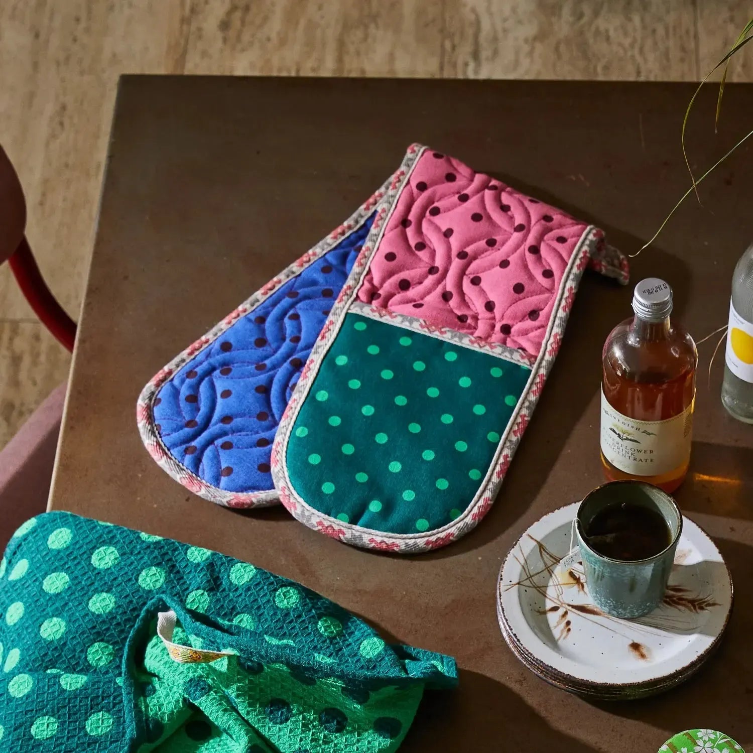 Paige Double Oven Mitt-Kitchenware-Sage & Clare-The Bay Room