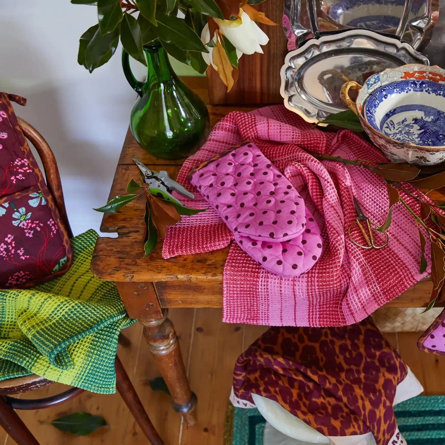 Paige Oven Mitt Set-Kitchenware-Sage & Clare-The Bay Room