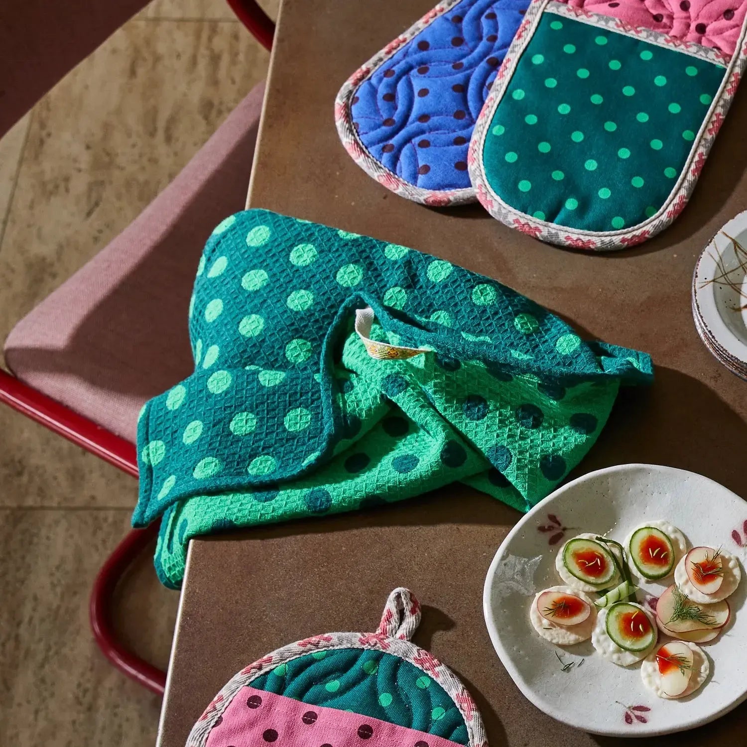 Paige Tea Towel - Verdant-Kitchenware-Sage & Clare-The Bay Room