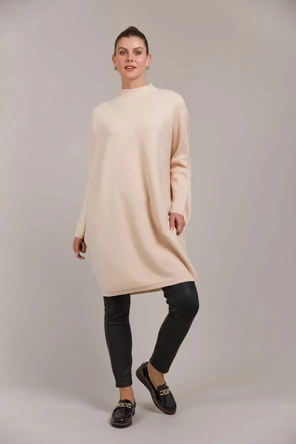 Palmer Oversize Knit - Ecru-Knitwear & Jumpers-Eb & Ive-The Bay Room