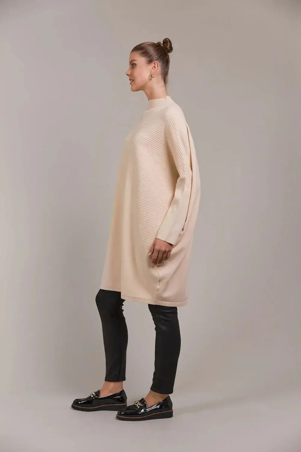 Palmer Oversize Knit - Ecru-Knitwear & Jumpers-Eb & Ive-The Bay Room