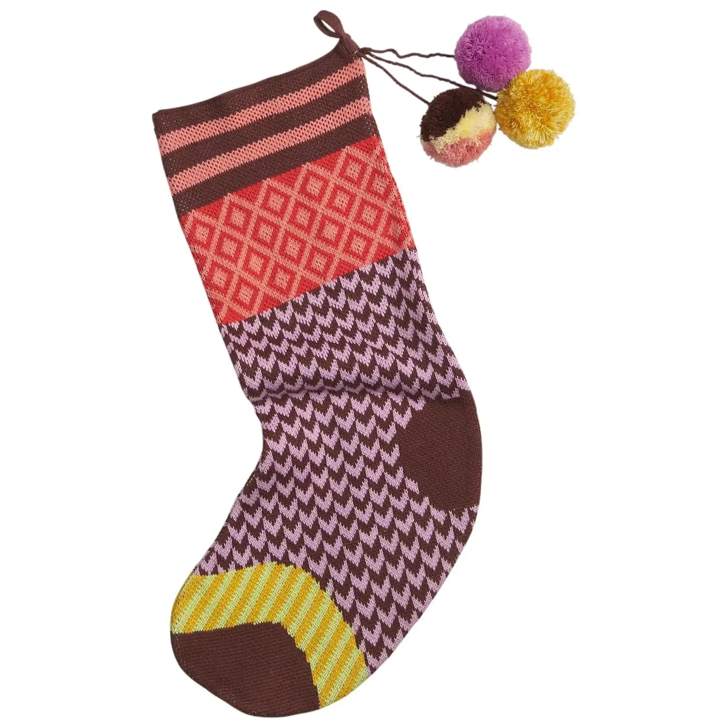 Palmina Knitted Stocking - Orchid-Christmas-Sage & Clare-The Bay Room