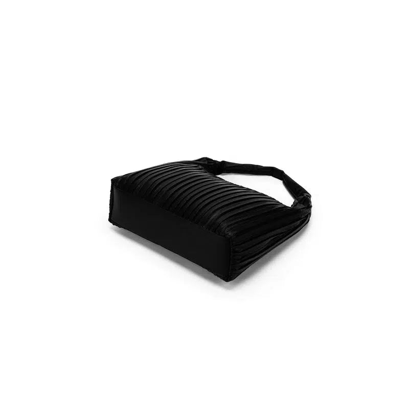 Paloma Black 2 Piece Pleat Hobo Handbag-Bags & Clutches-Black Caviar Designs-The Bay Room