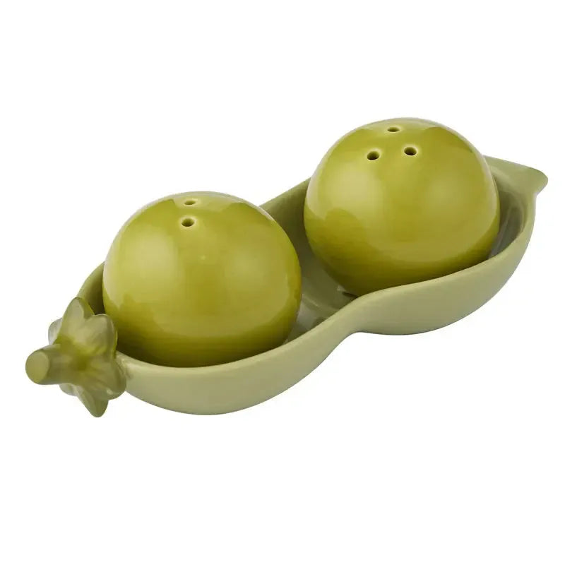 Patch Peas 3pc Ceramic S&P Set 6x15x5cm-Kitchenware-Coast To Coast Home-The Bay Room