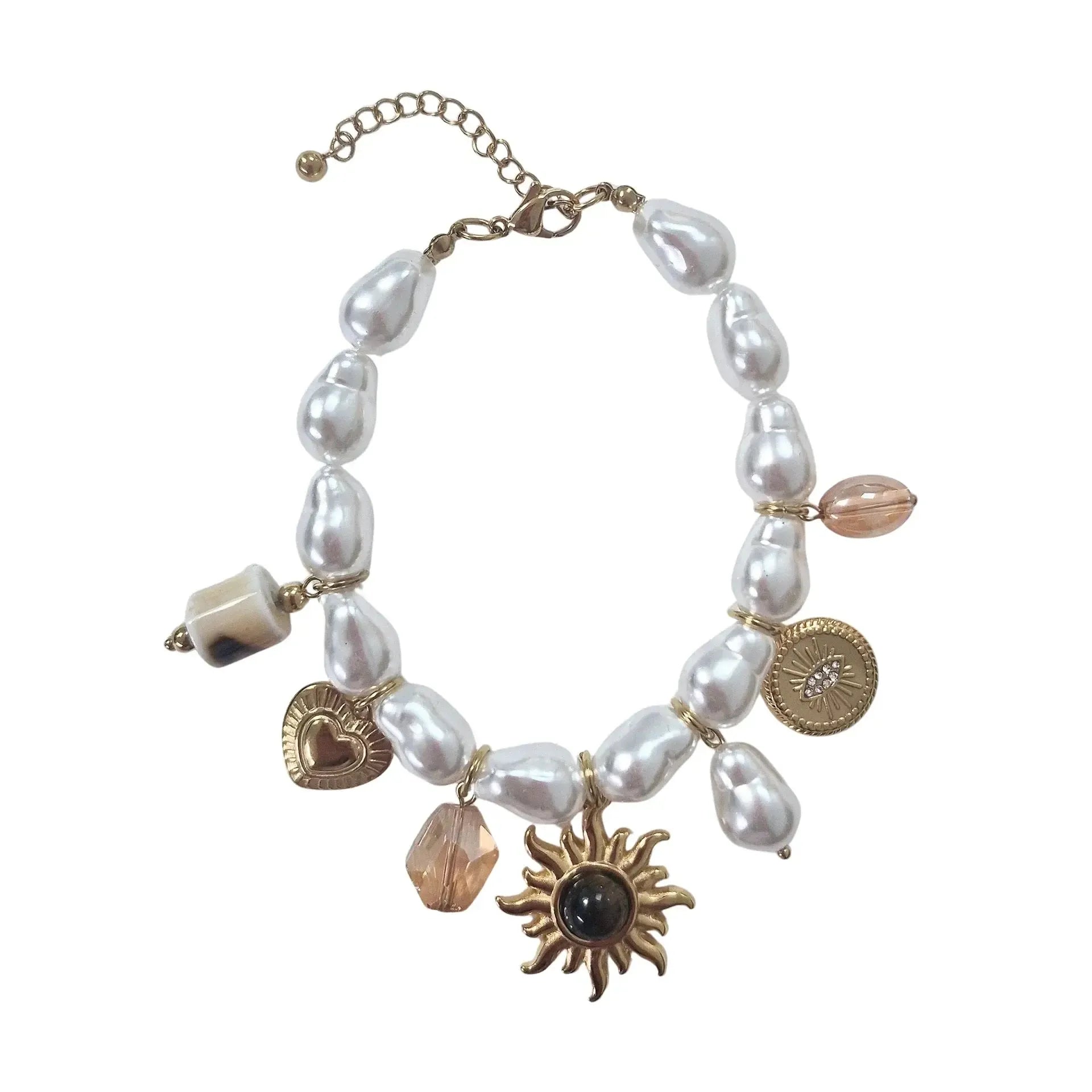 Pearl Sun Charm Bracelet-Jewellery-Zoda-The Bay Room