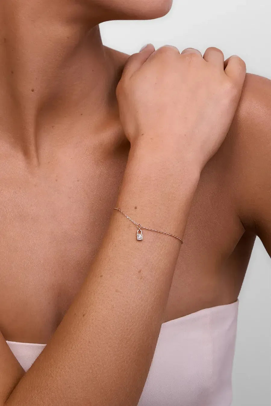 Penny Rose Gold Locket Bracelet-Jewellery-Liberte-The Bay Room
