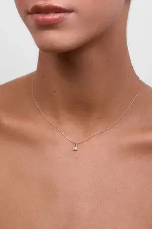 Penny Rose Gold Locket Necklace-Jewellery-Liberte-The Bay Room