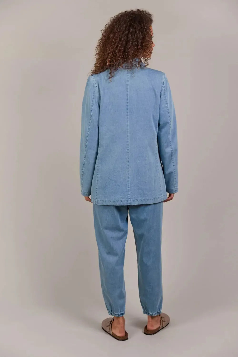 Pepi Denim Blazer - Denim-Jackets, Coats & Vests-Eb & Ive-The Bay Room