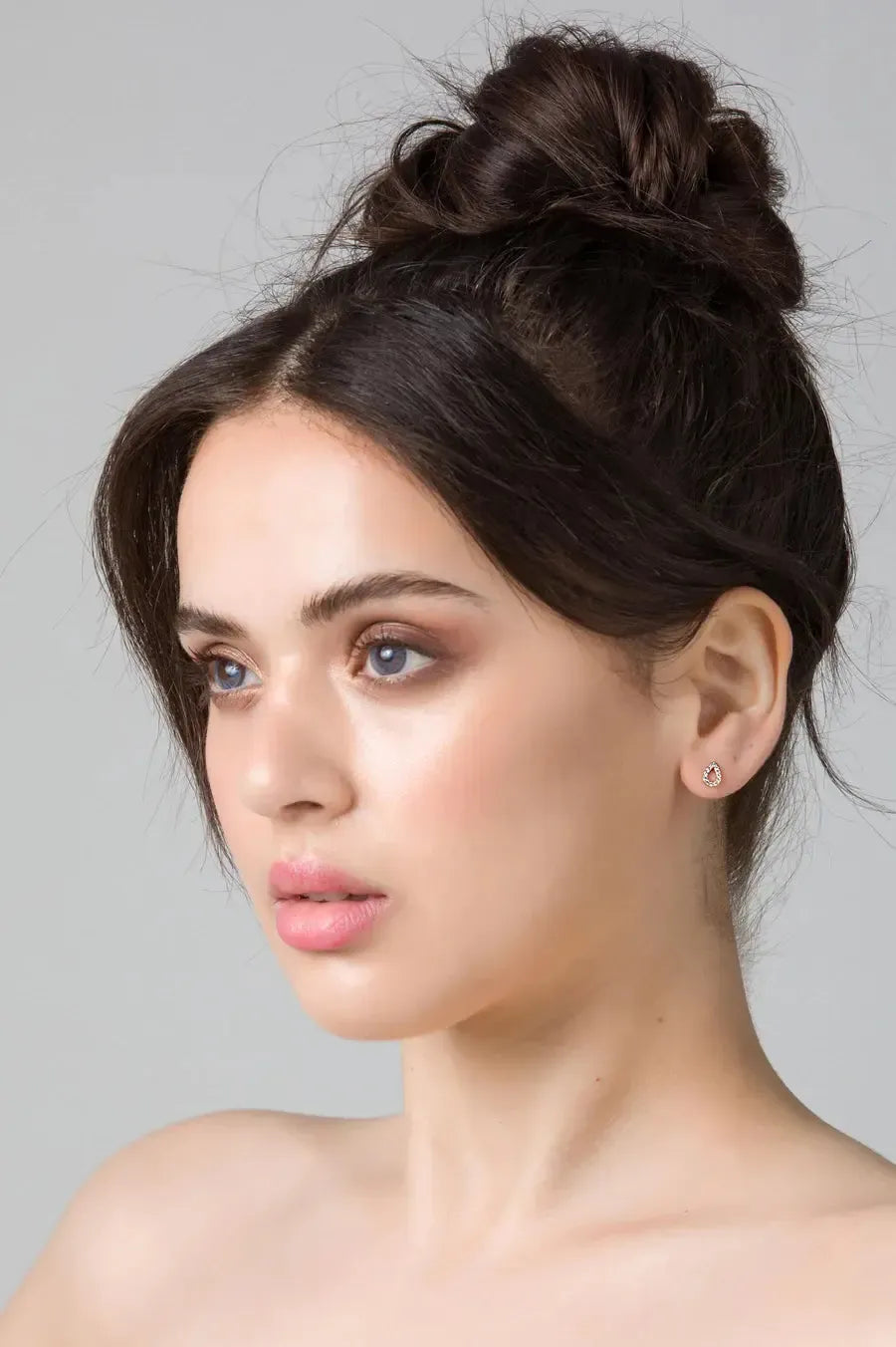 Petite Diamond Rose Gold Earring-Jewellery-Liberte-The Bay Room