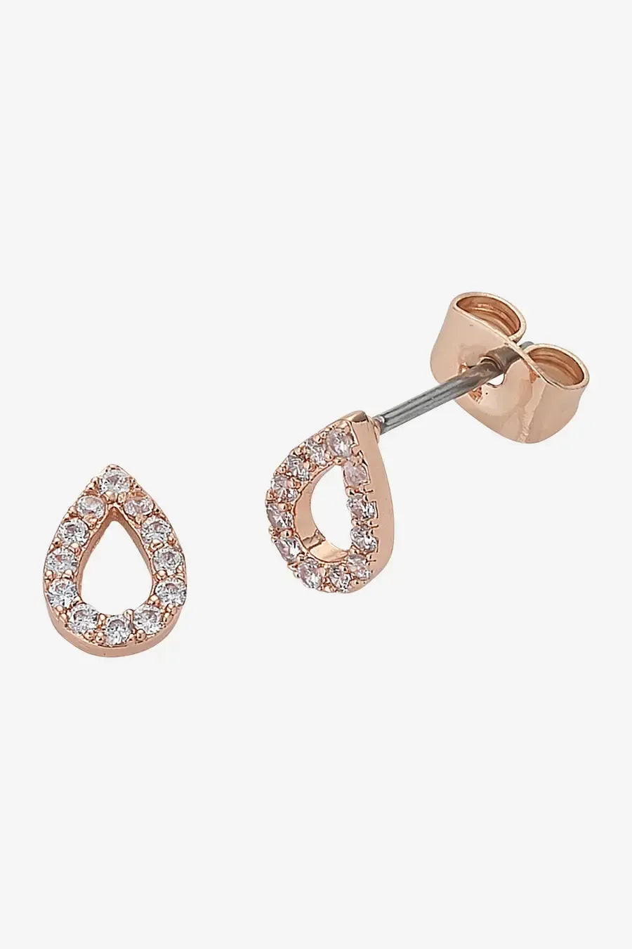Petite Diamond Rose Gold Earring-Jewellery-Liberte-The Bay Room