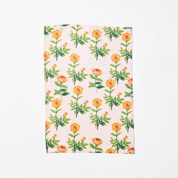 Petite Lani Floral Pink Tea Towel-Soft Furnishings-Bonnie & Neil-The Bay Room