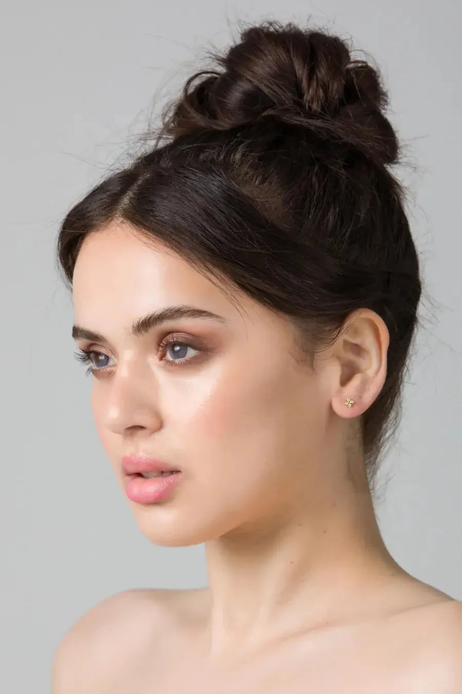 Petite Una Rose Gold Earring-Jewellery-Liberte-The Bay Room