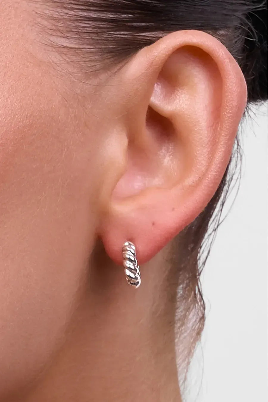 Phoebe Silver Rope Earring-Jewellery-Liberte-The Bay Room