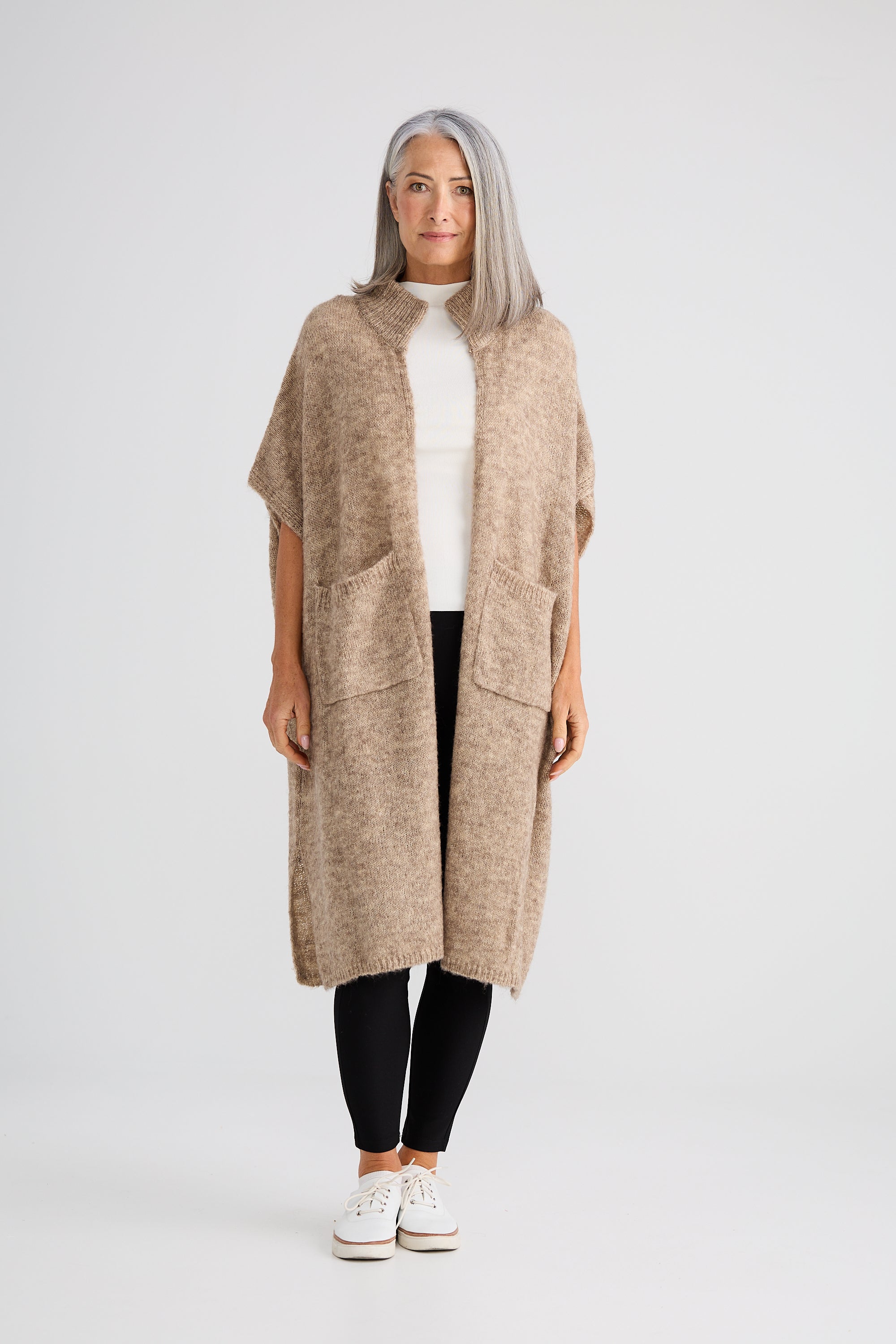 Phoenix Knit Cardi - Oat Marle-Knitwear & Jumpers-Brave & True-The Bay Room